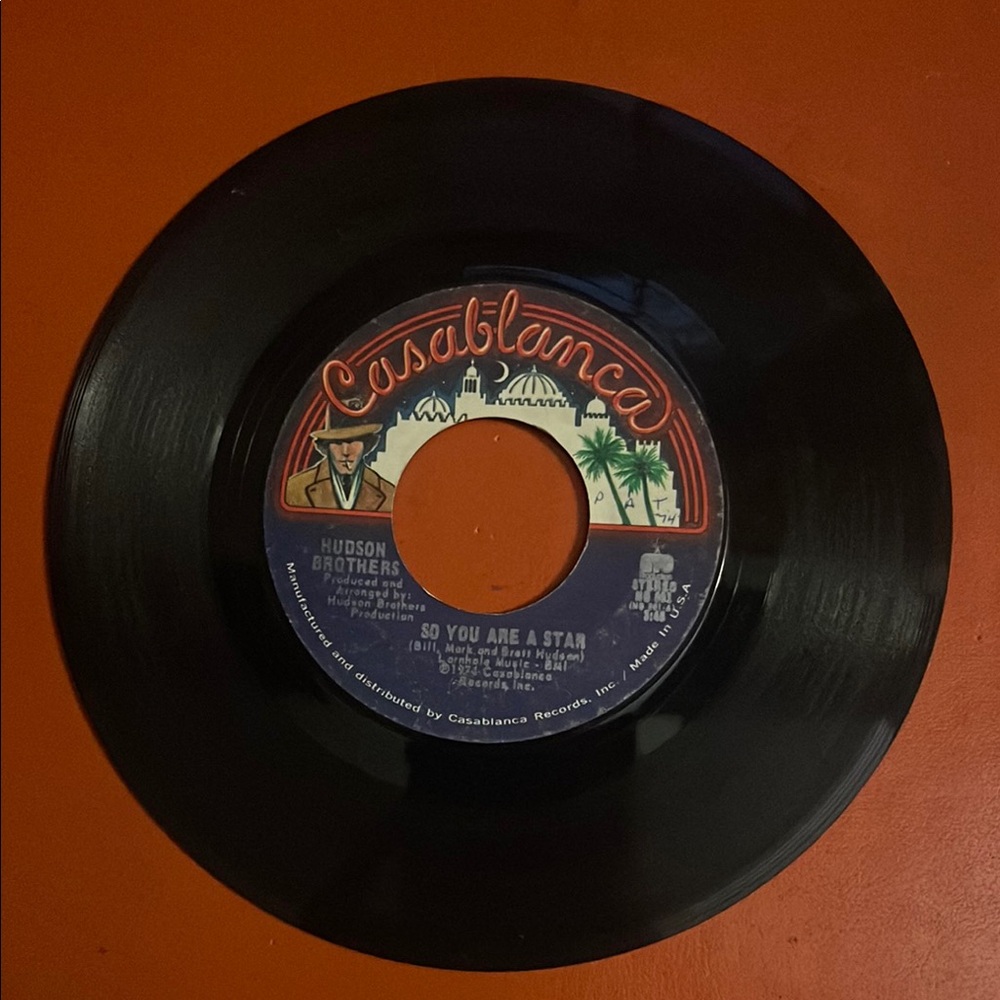 Hudson Brothers 45 rpm vintage Vinyl Record